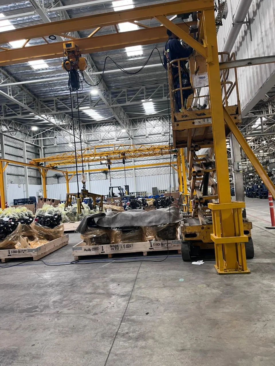 Montaje puente grúa industrial — MCM3 SRL
